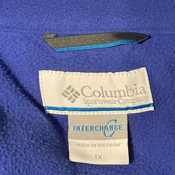 Columbia Interchange Double Jacket Coat Sz 1X Women’s Purple Gray - Picture 5 of 6